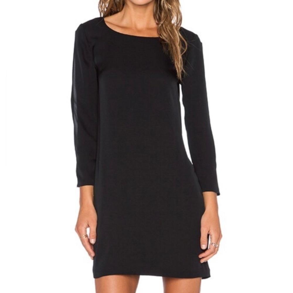 NWT Theory Grainne Silk Split Sleeve Shift Dress